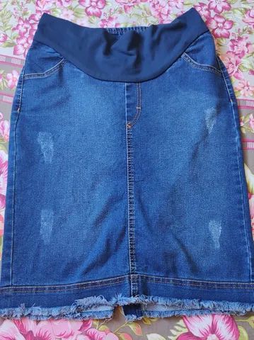 Saia jeans para gestante - Ipatinga (grávida)