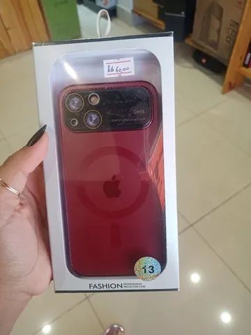 Capa iPhone 13 Vermelho/Bordô  - Foto 4