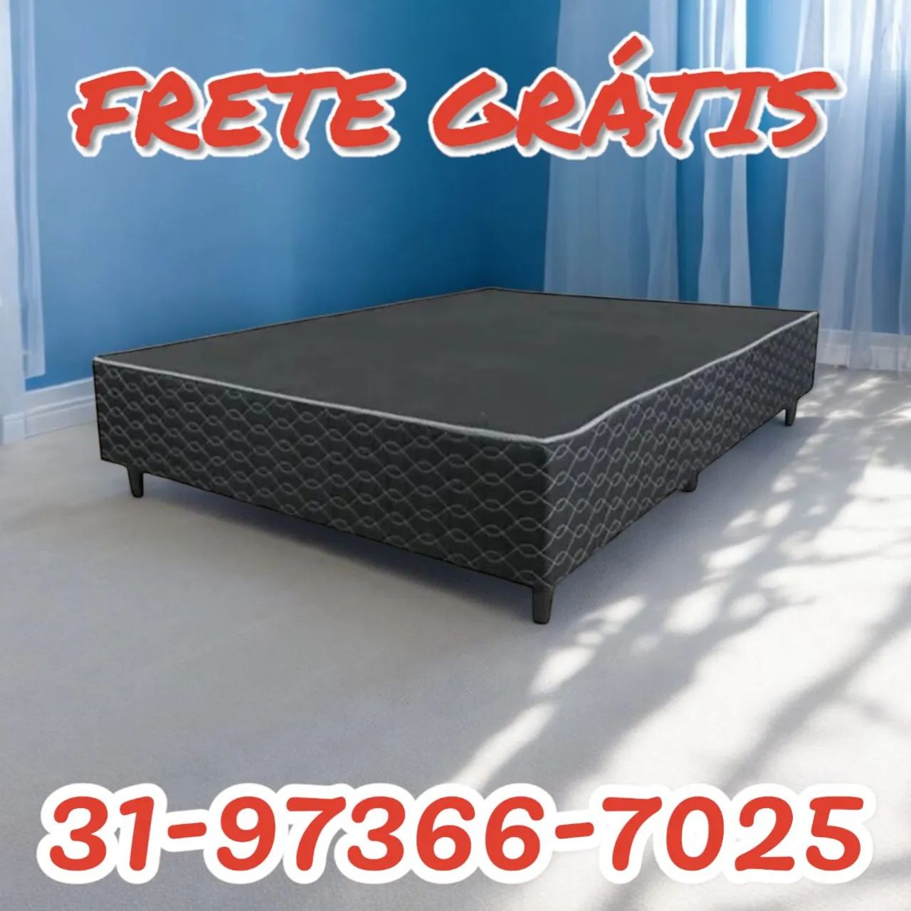CAMA BOX CASAL ( BASE SEM COLCHÃO ) DIRETO DA FÁBRICA 