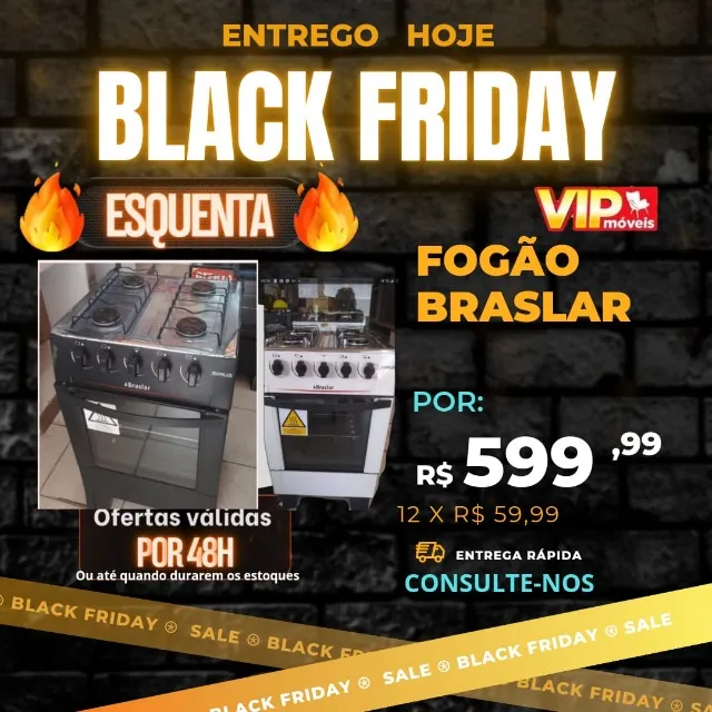 Fogão Braslar|Entrega Hoje| Pague ao entregador | Grande Variedades | Tbm loja física