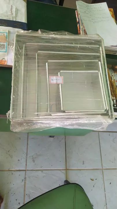 Conjunto de formas - Bolos quadrados , 5 peças