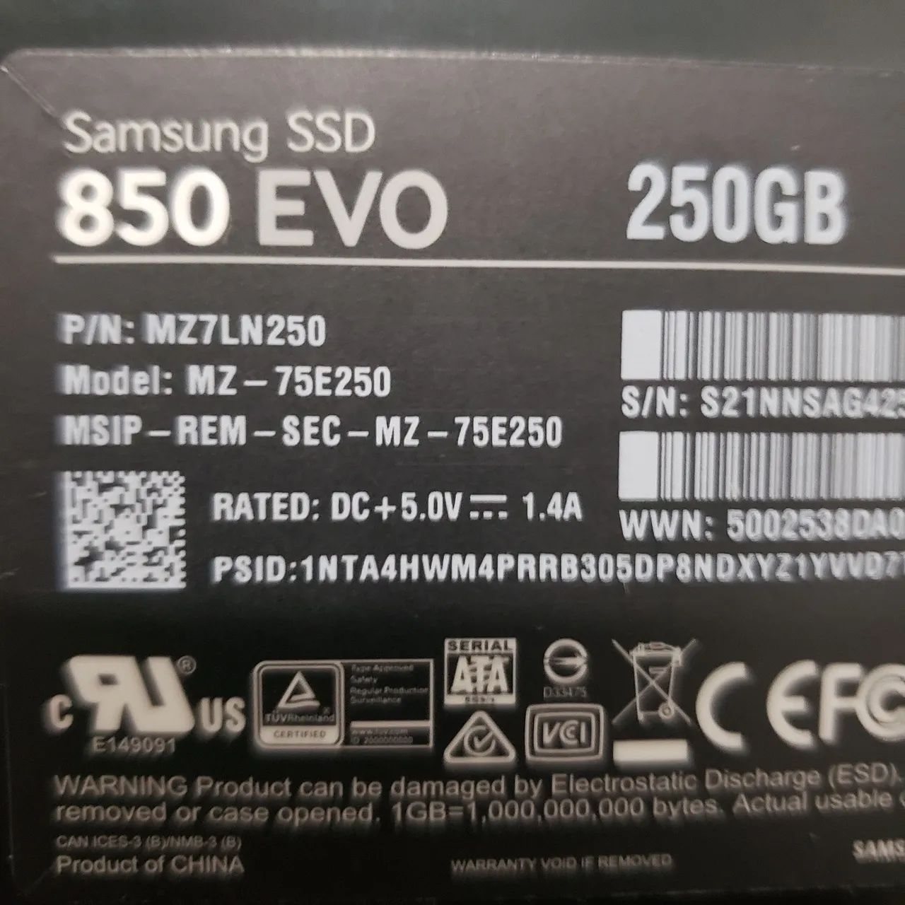 SSD Samsung 250GB - Foto 2