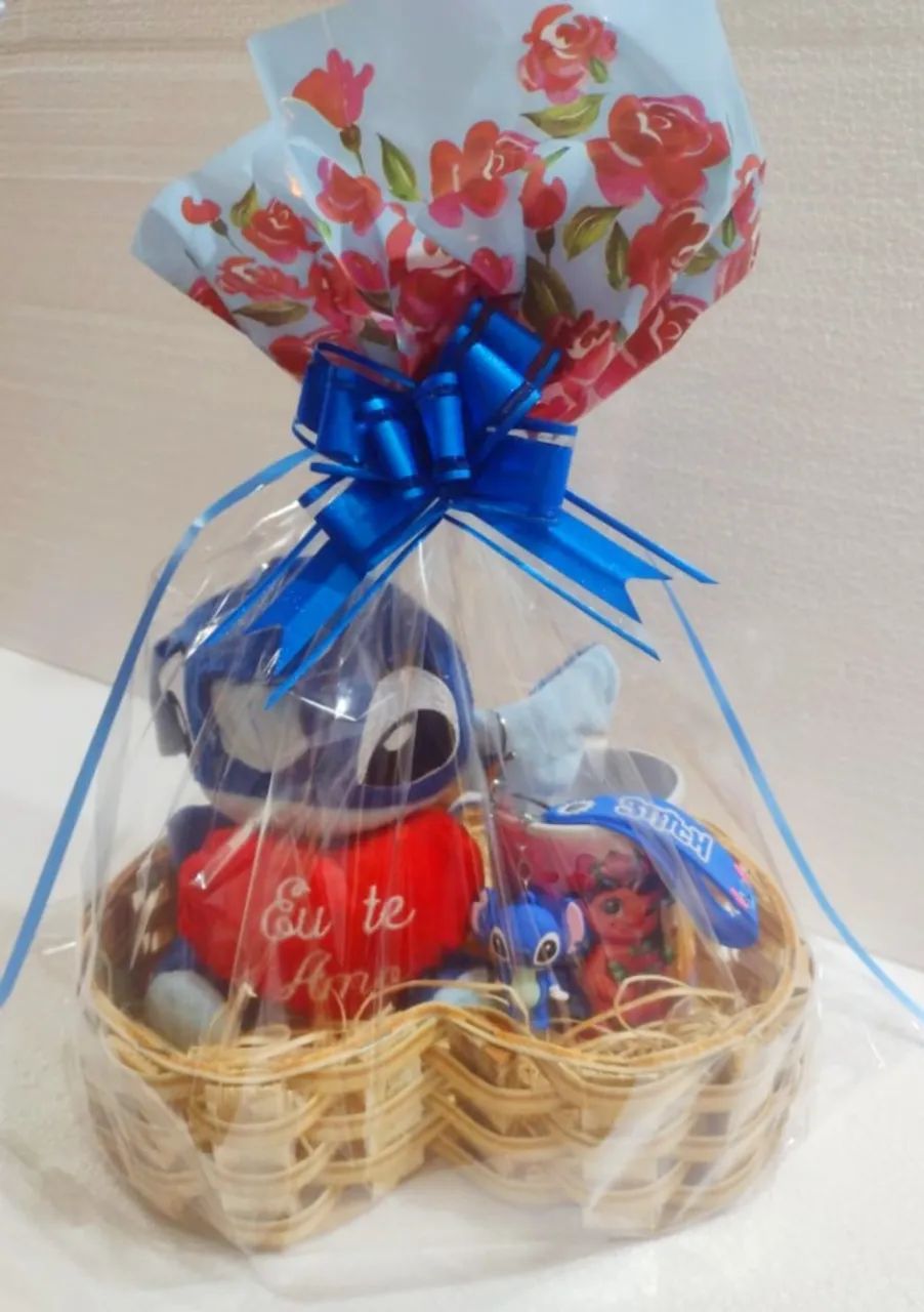 Cesta do Stitch - Cesta para Presente  - Foto 3