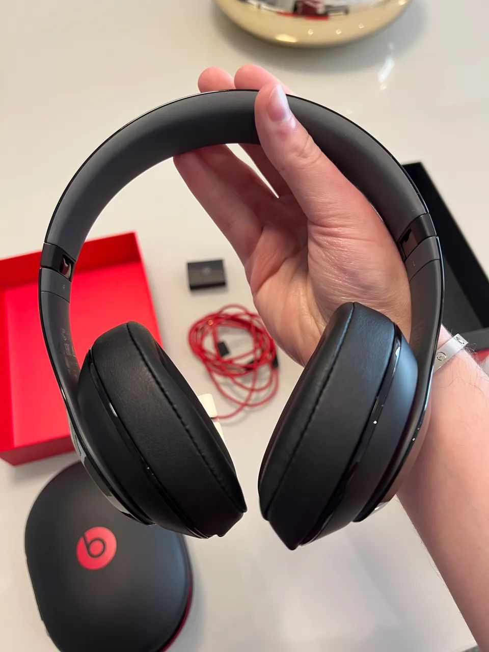 Beats Studio 2 Original e Completo - Novo - Vermelho e Preto  - Foto 3