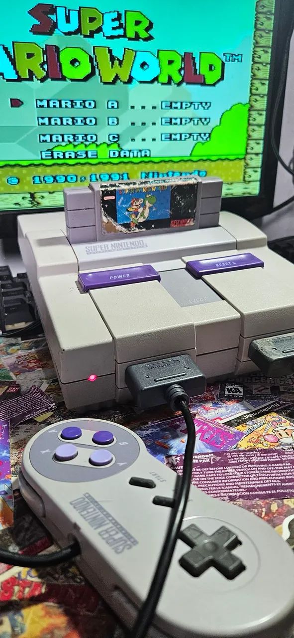 Super Nintendo com Jogo Super Mario World - Foto 3