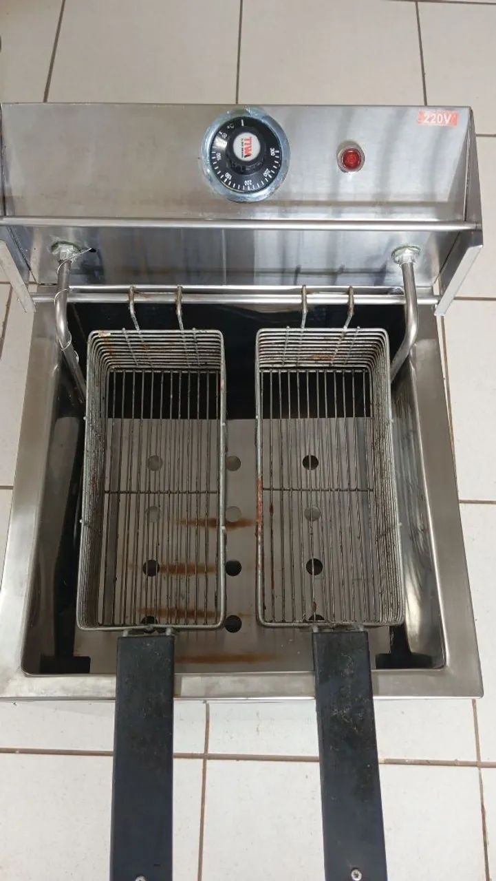 Fritadeira Industrial Água e Óleo 26 litros - Novo - Foto 4