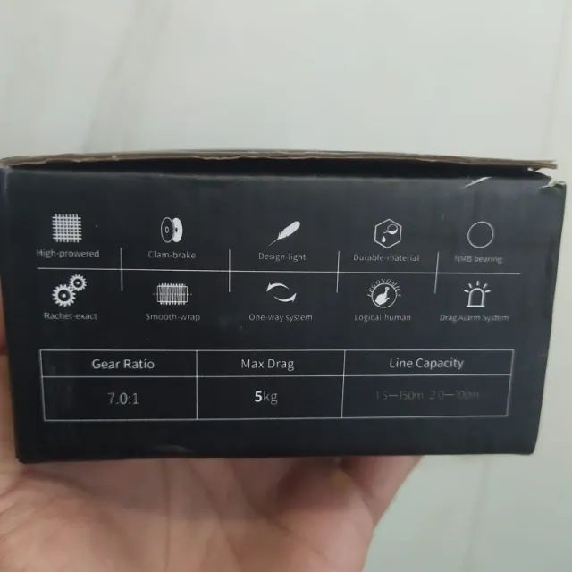 Carretilha de pesca J-Barzillai PL drag 5kg lado direito ou esquerdo (nova na caixa) - Foto 3