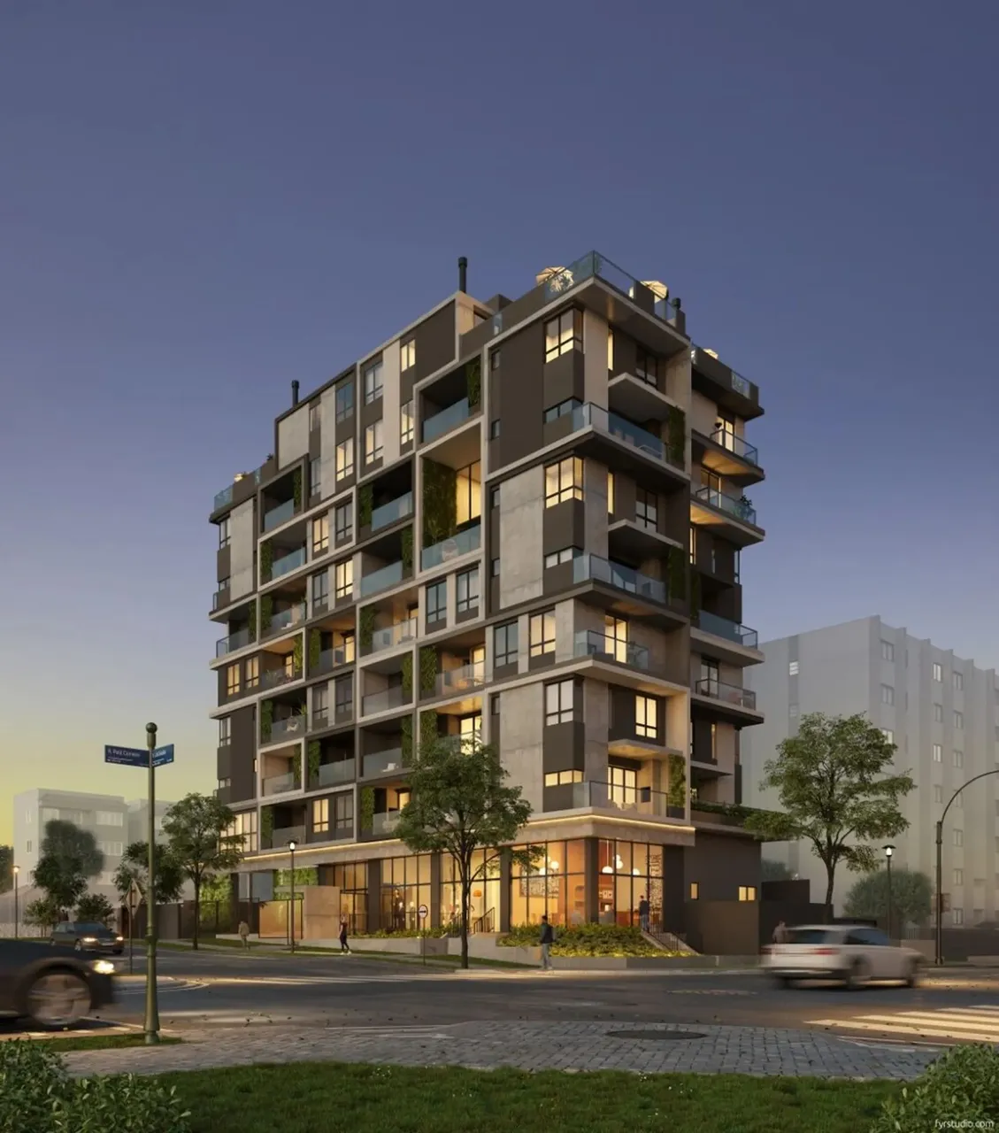 Studio à venda em Curitiba, Água Verde, com 1 quarto, 30,72m²