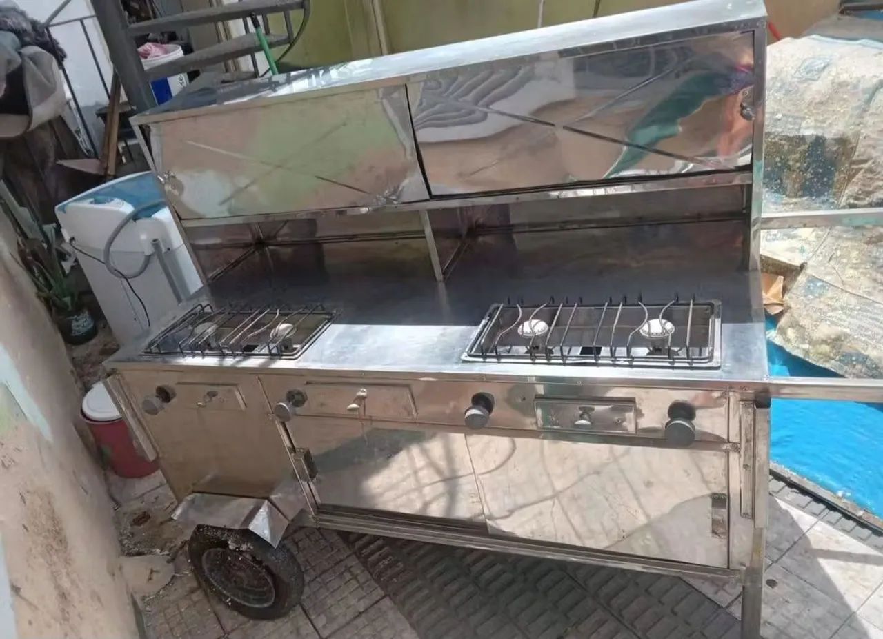 CARRINHO DE LANCHES COMPLETO