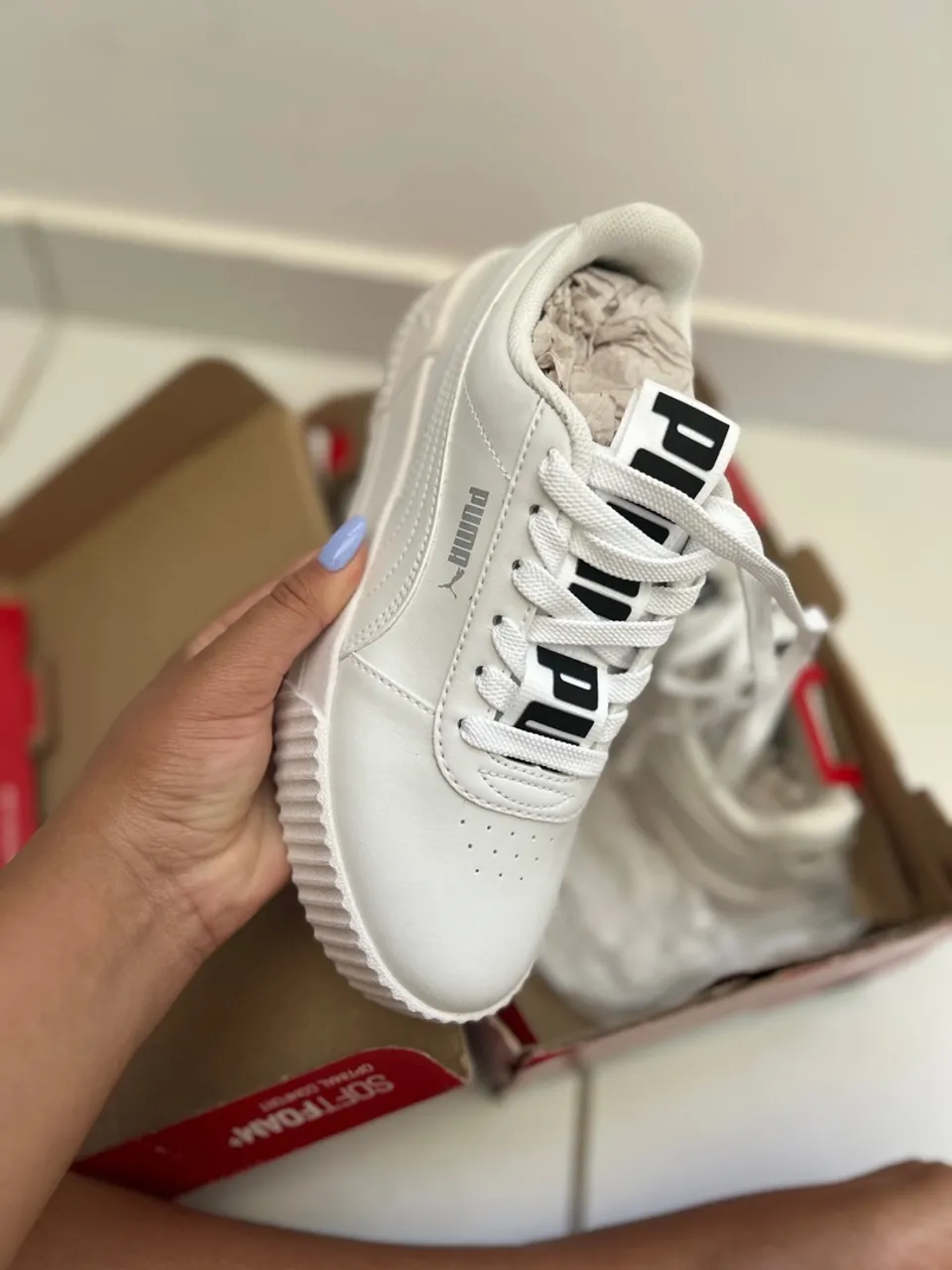 Tênis Puma Carina Branco - Novo!