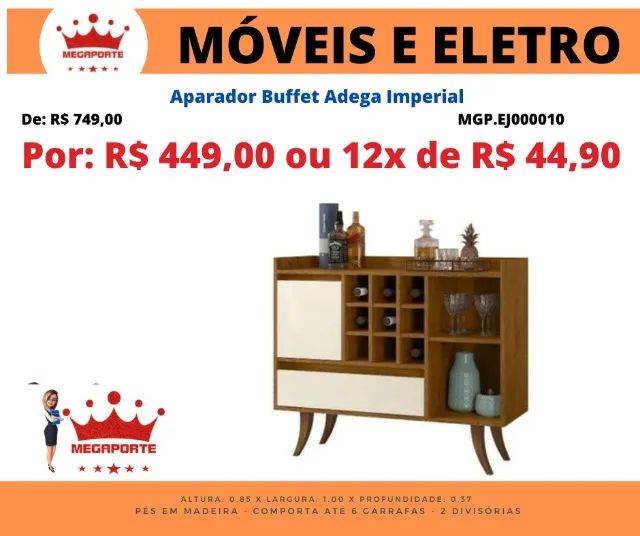 Aparador Buffet com Adega