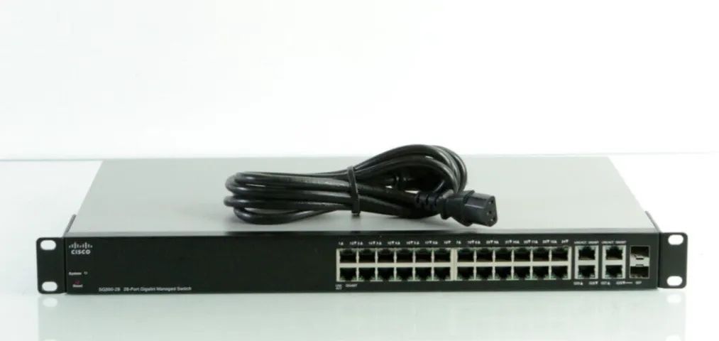 Switch Cisco Sg300-28 24 Portas Gigabit L2 L3