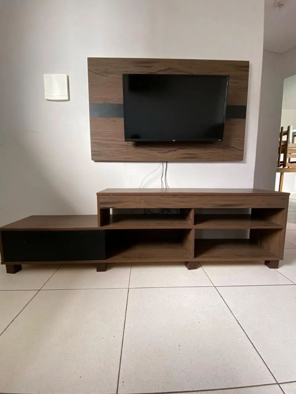 Rack com painel usado