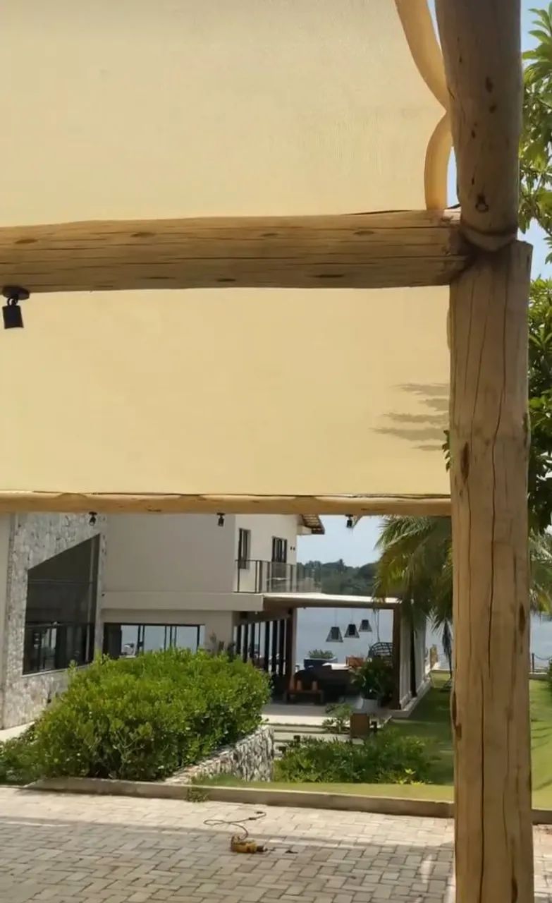 Tela de sombreamento na cor bege  - Foto 4