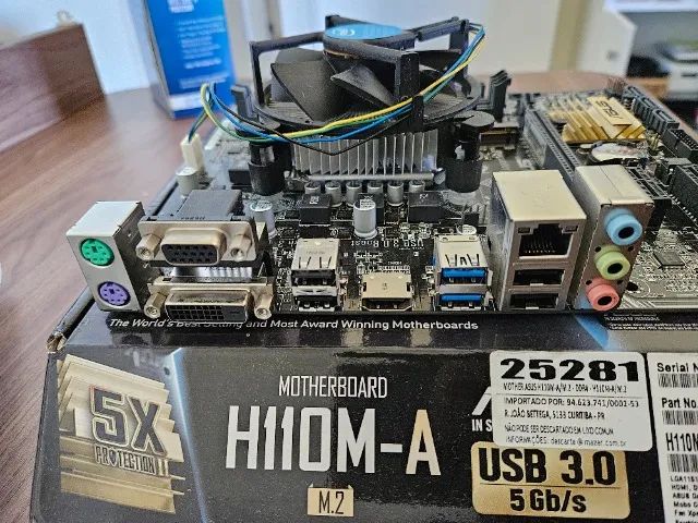 Kit I7 e placa mãe Asus H110M-A M.2 - Peças de Hardware - Cruzeiro