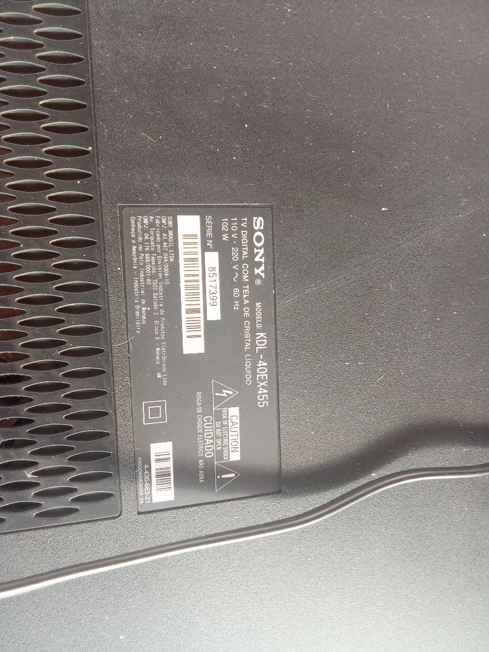 TV Sony KDL-40EX455 40 Polegadas