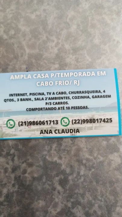 Carnaval em Cabo Frio com piscina e churrasqueira até  - Foto 2