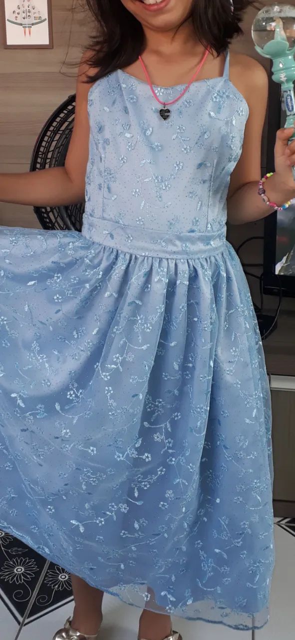 Vestido Azul Infantil - Foto 2