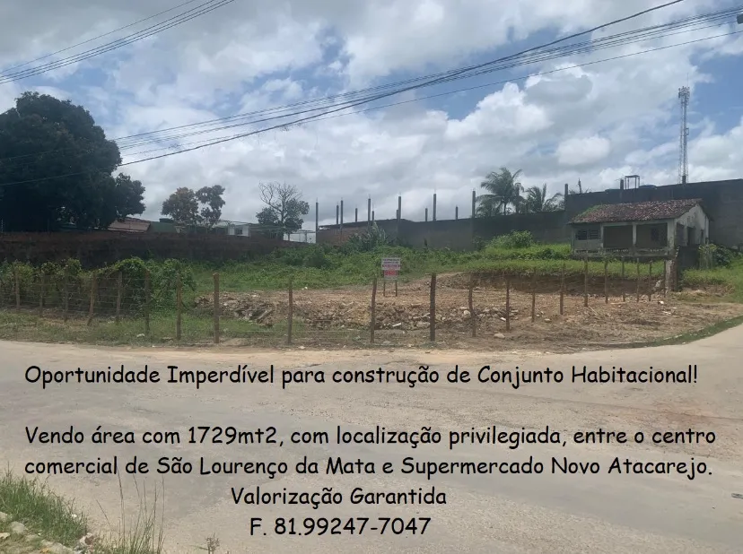 Terreno Esquina - Ótimo p Conjunto Habitacional