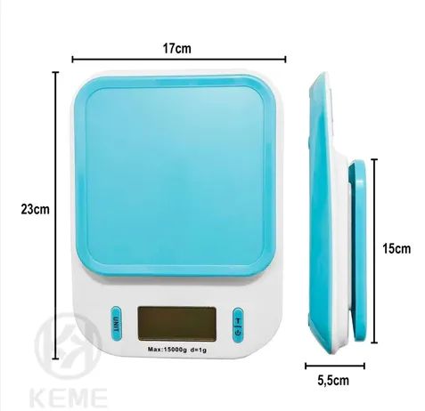 Balança de cozinha/dieta digital SF-440 1g a 15kg - Foto 5