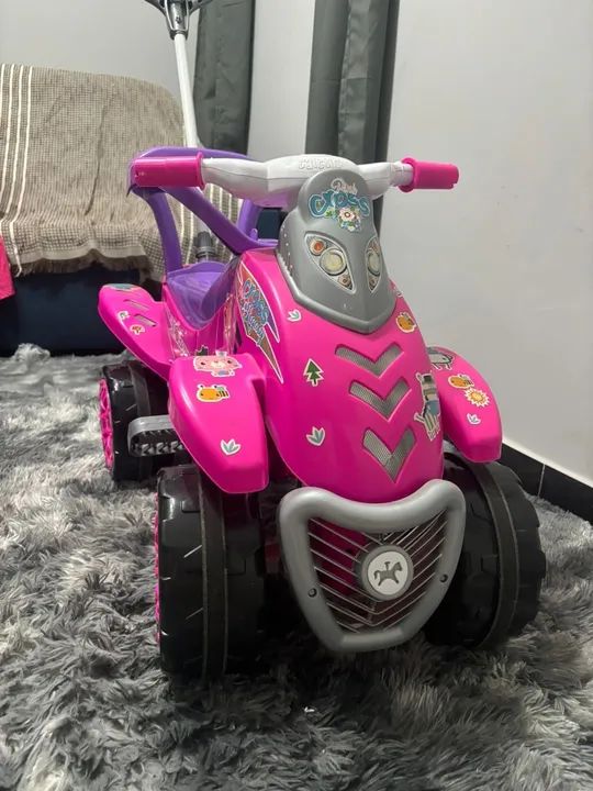 Quadriciclo infantil rosa - Foto 2