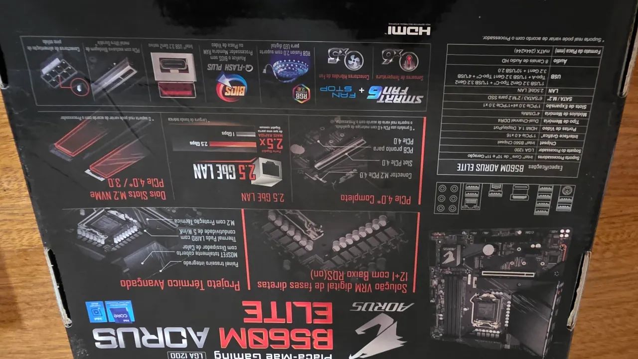 Placa-Mãe Gigabyte B560M Aorus Elite - Foto 5