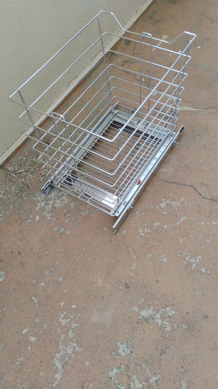 Tulha deslizante em aço inox