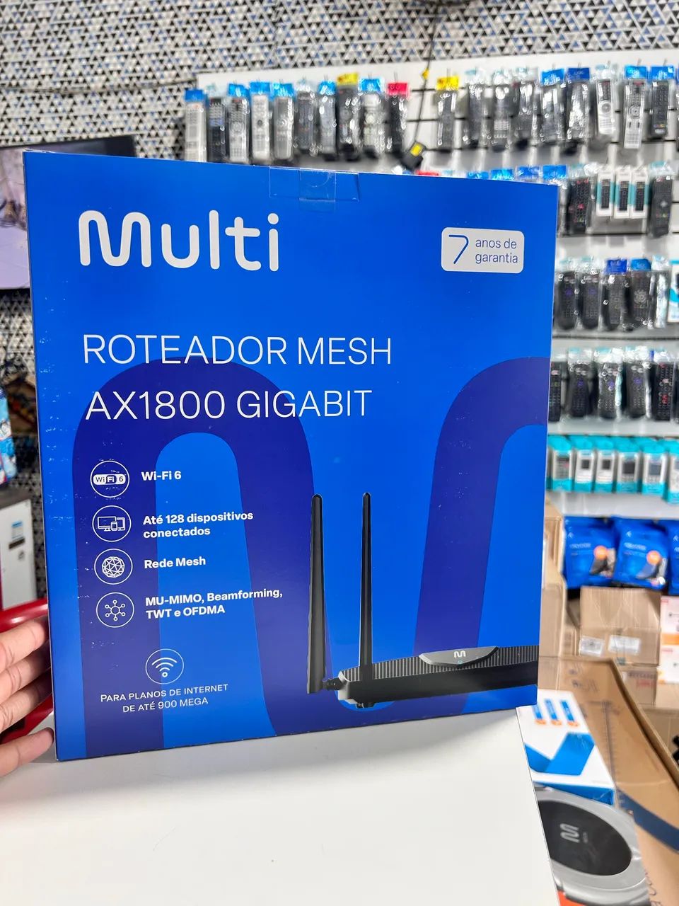 Roteador Multi de 900 Mbps 4 Portas Lan RJ45 Wifi 6 + Sinal 5G 