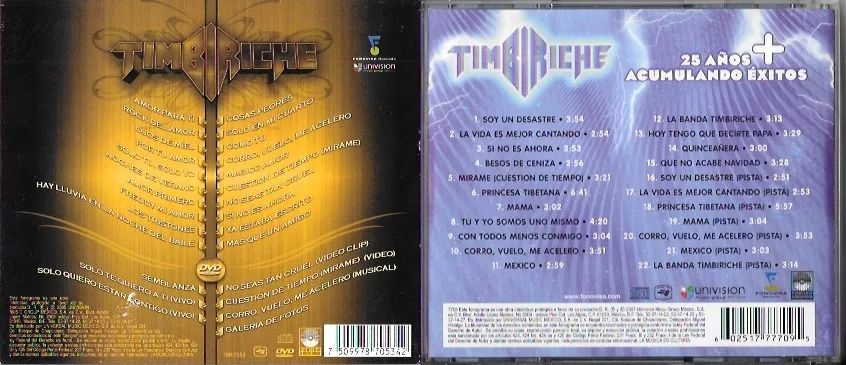 CD+DVD: Timbiriche -- Su Historia (volumen 1) + 25 años acumulando éxitos (c/ Thalia) - Foto 6