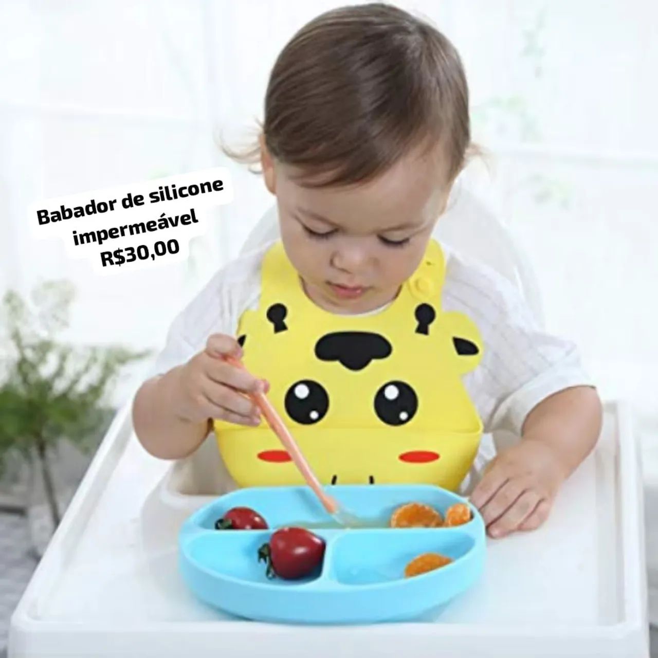 Babador de silicone impermeável  - Foto 4