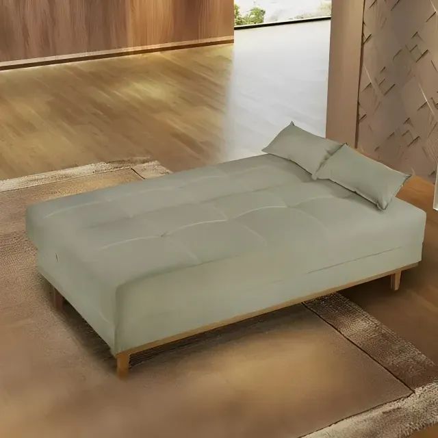 Sofá Cama Madri Bege Novo (Aprontar Entregar) - Foto 2