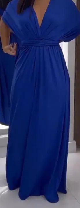 Vestido Azul Longo - semi novo  - Foto 3