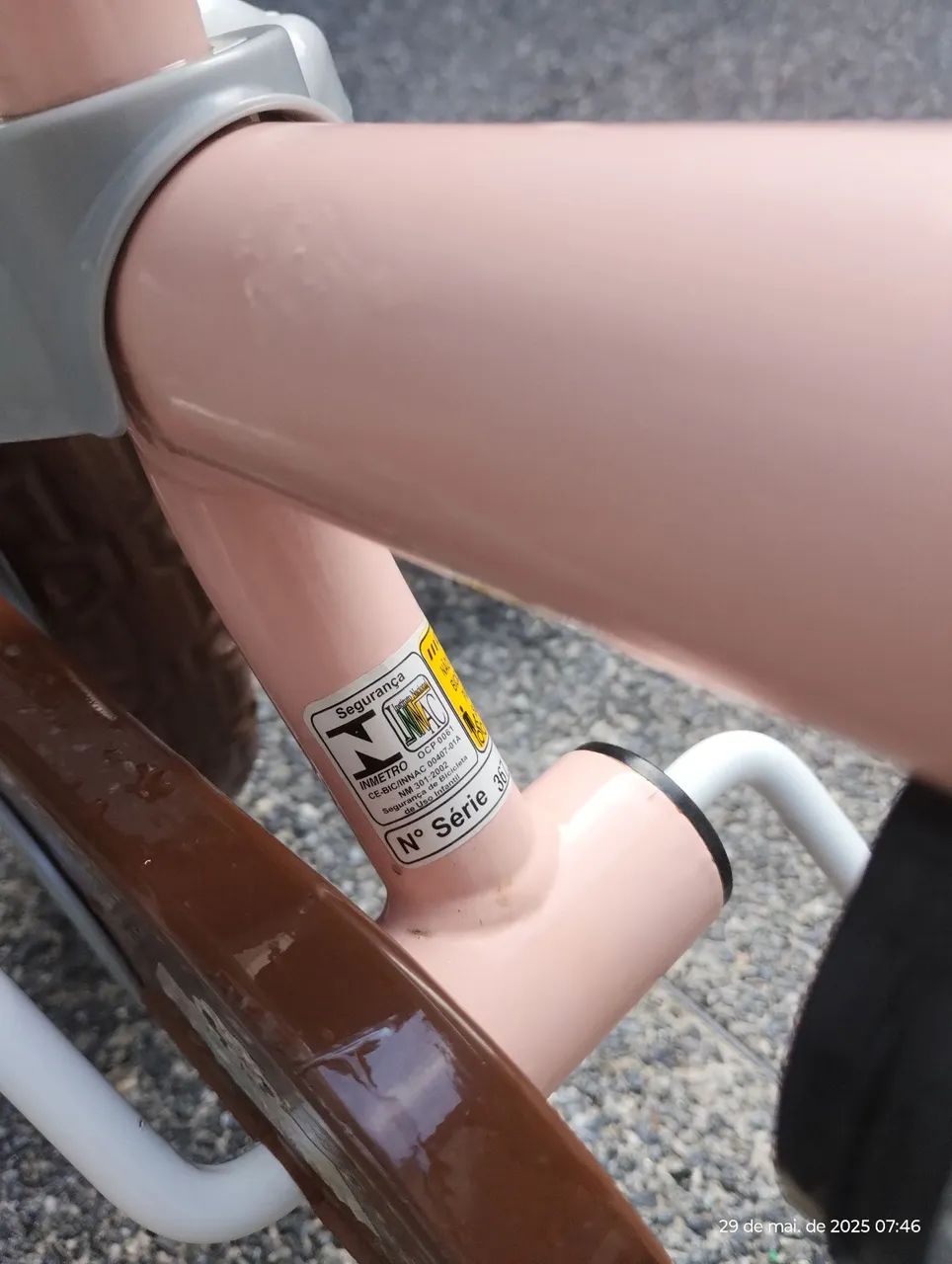 Bicicleta Infantil Rosa com Rodinhas - Foto 2