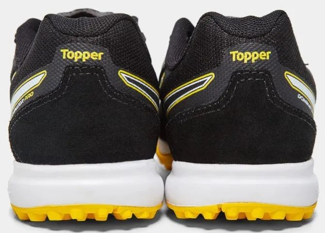 Chuteira Society Topper Dominator Pro 5 Couro - Foto 4