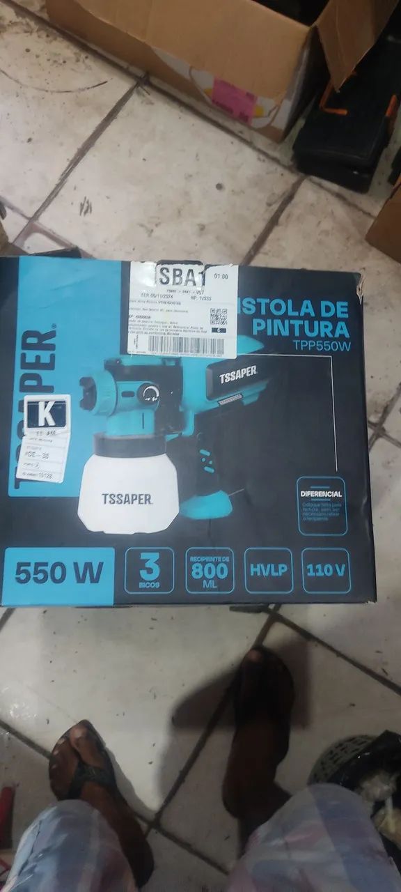 Pistola de pintura profissional TS usada so pra teste zap *34  - Foto 5