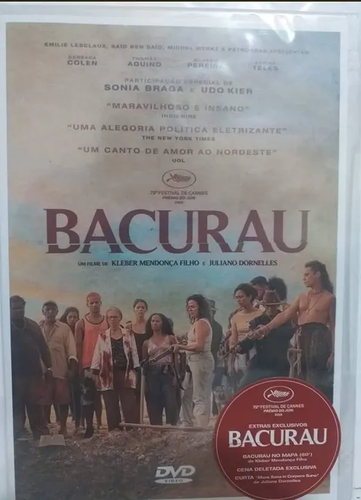 DVD Bacurau Lacrado Filme premiado em Cannes