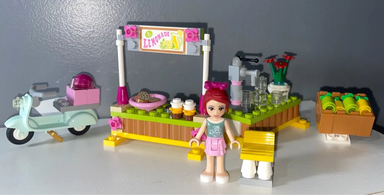 Lego Friends Barraca de Limonada da Mia 41027 COMPLETO ORIGINAL