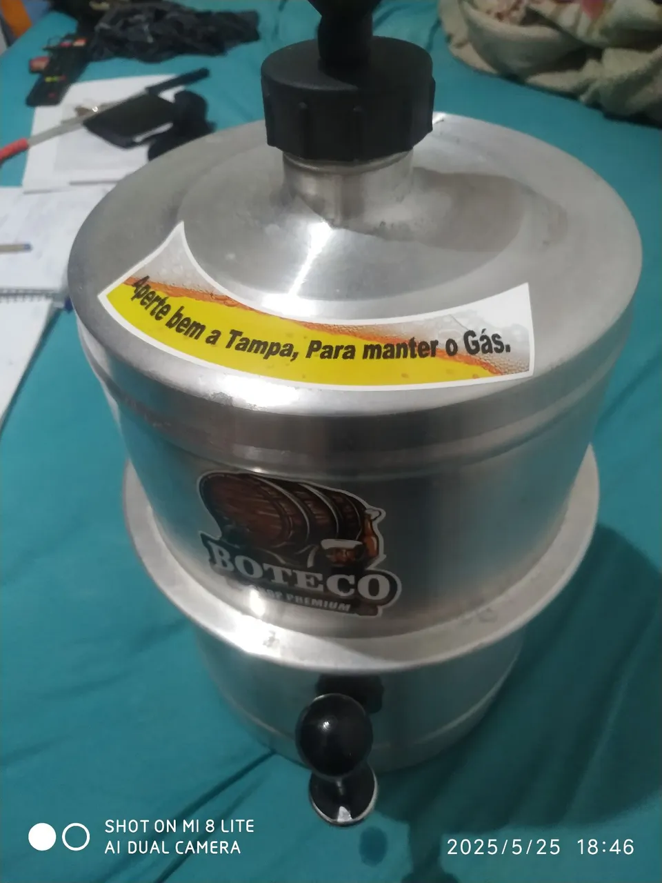 Barril de chopp BOTECO para uso doméstico