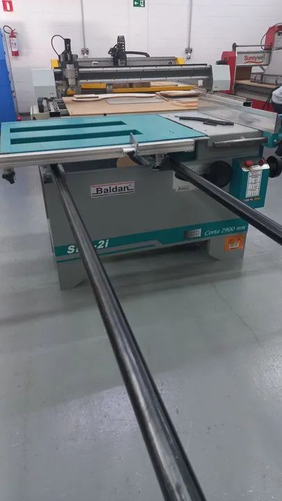 Serra Esquadrejadeira Baldan modelo Sec 2i semi nova com motor trifásico  - Foto 6