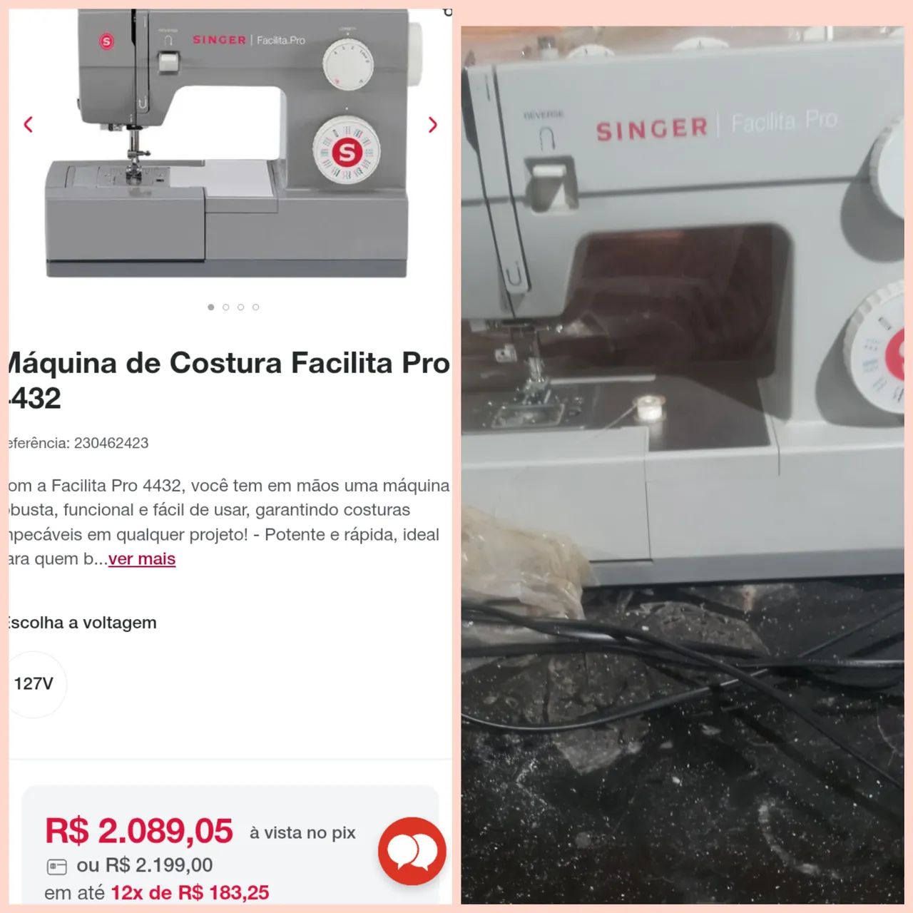 Máquina de Costura Singer Facilita Pro 432 - Máquinas para produção ...