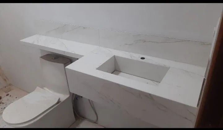 Pia e Nicho em porcelanato 