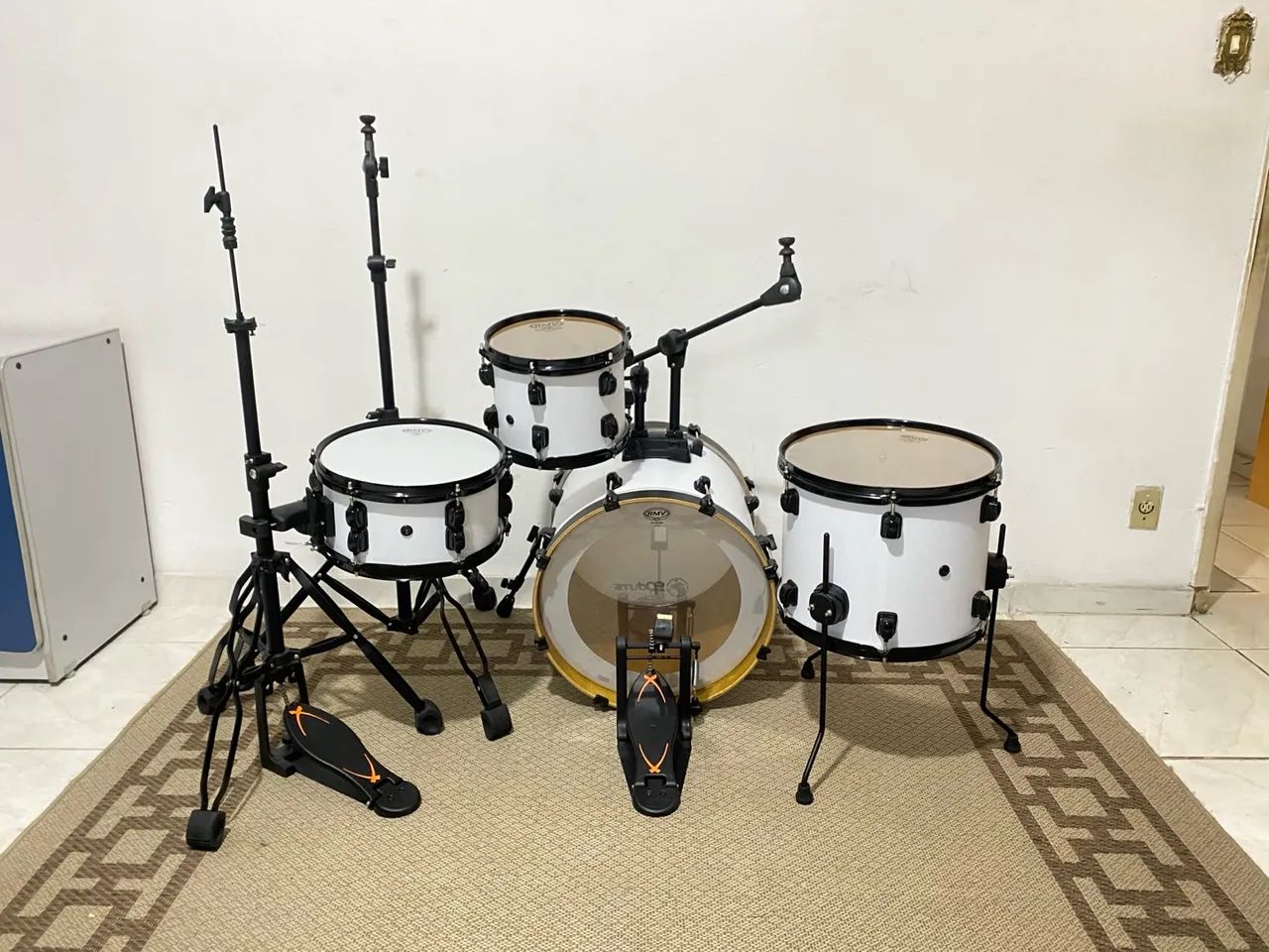Bateria Rmv Compass Profissional Compacta Bumbo 18 Polegadas Com Ferragens  - Foto 5