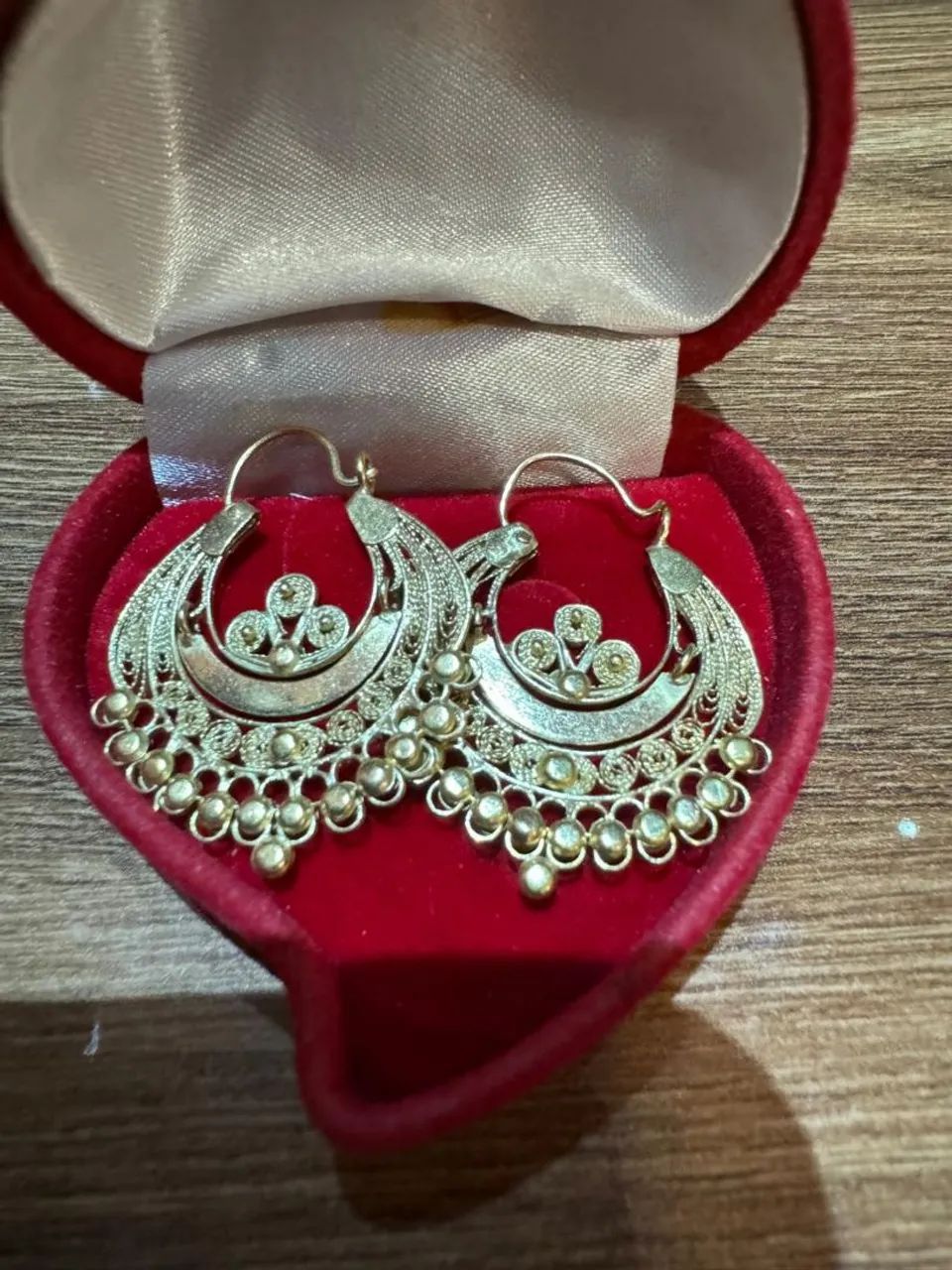 Brincos Renda Portuguesa Ouro 18k - Foto 5