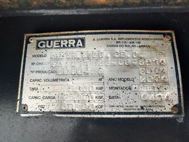 Carreta Bitrem 7 eixos Graneleiro Guerra ano 2004/2004 Branca  - Foto 14