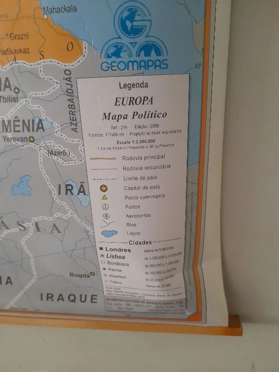 Mapa Grande Político da Europa - Foto 2