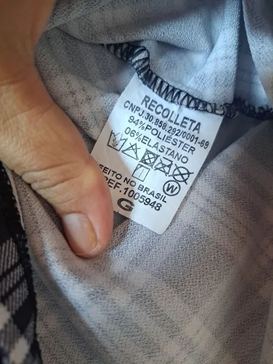 Blusa xadrez feminina - Foto 4
