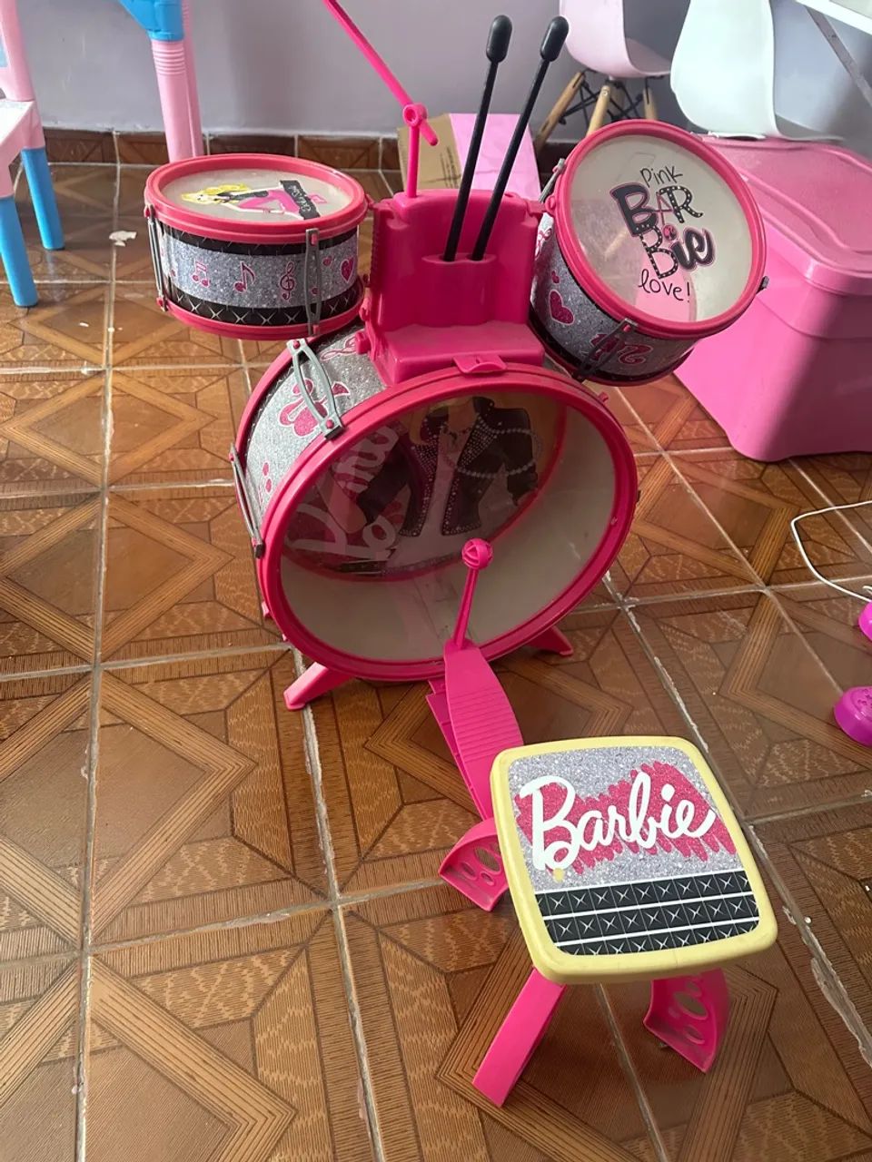 Bateria Infantil Barbie - Foto 2