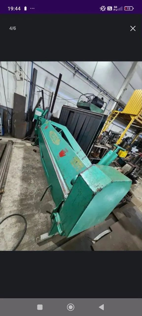 Dobradeira Manual 3 metros Semi nova - Foto 2