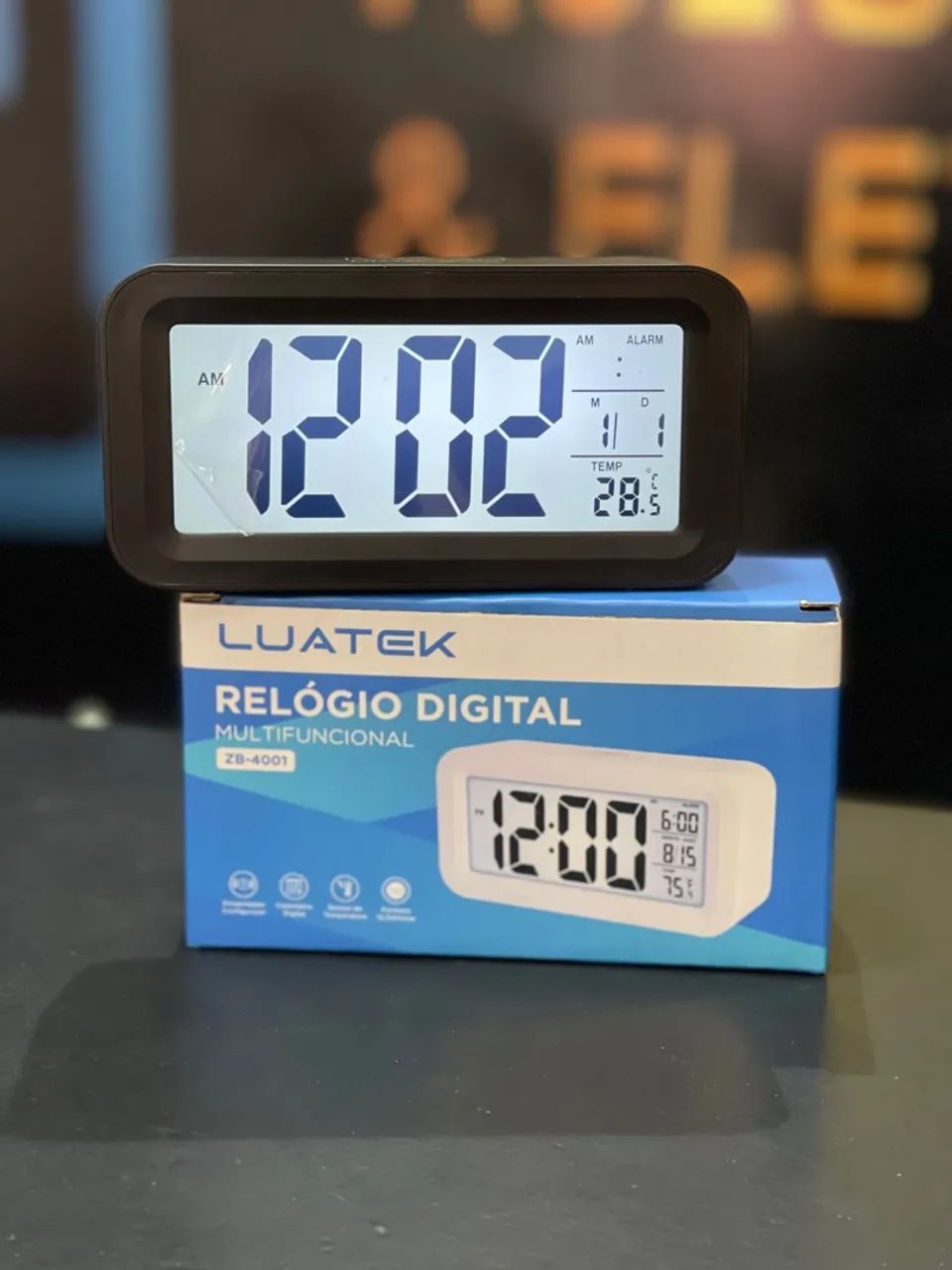 Relógio Digital Multifuncional Luatek ZB-4001 - Foto 2