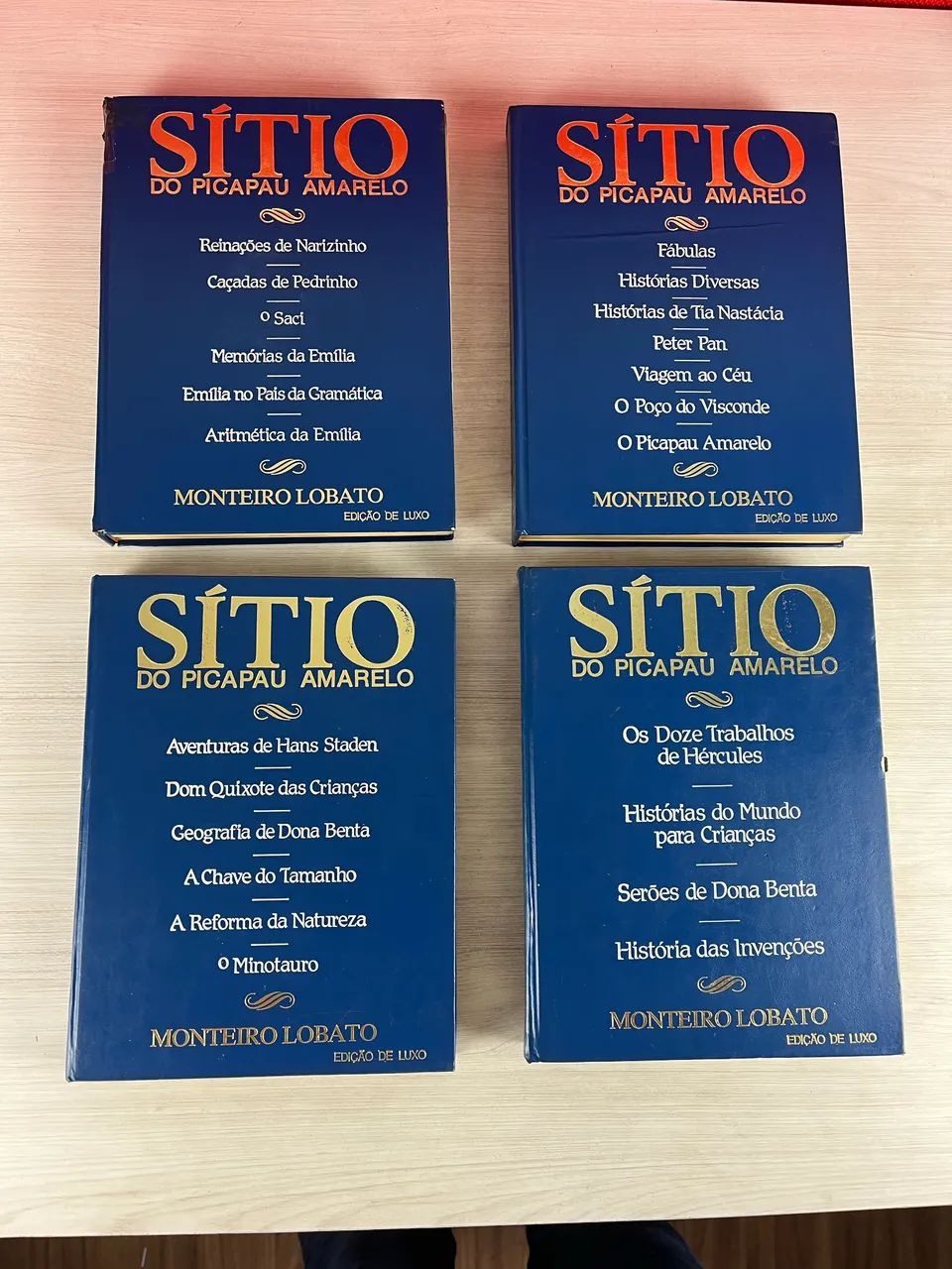 Sítio Do Pica-Pau Amarelo: 4 Livros - Edição De Luxo Brasiliense/Monteiro Lobato